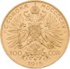 100 Corona Austria moneda de oro - frente - Italpreziosi