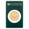 Maple Leaf moneda de oro - blister frente - Italpreziosi