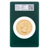 Maple Leaf moneda de oro - blister reverso - Italpreziosi