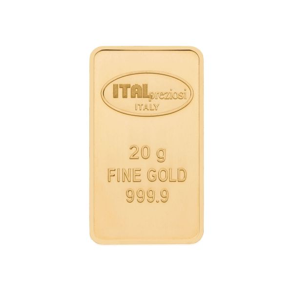 20g Gold Bars - vertical - Italpreziosi