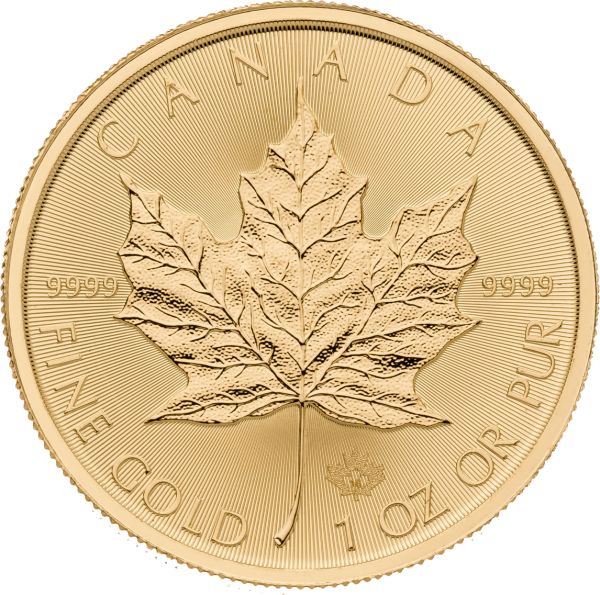 Maple Leaf moneda de oro - frente - Italpreziosi