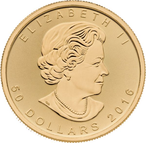 Maple Leaf moneta oro - retro - Italpreziosi