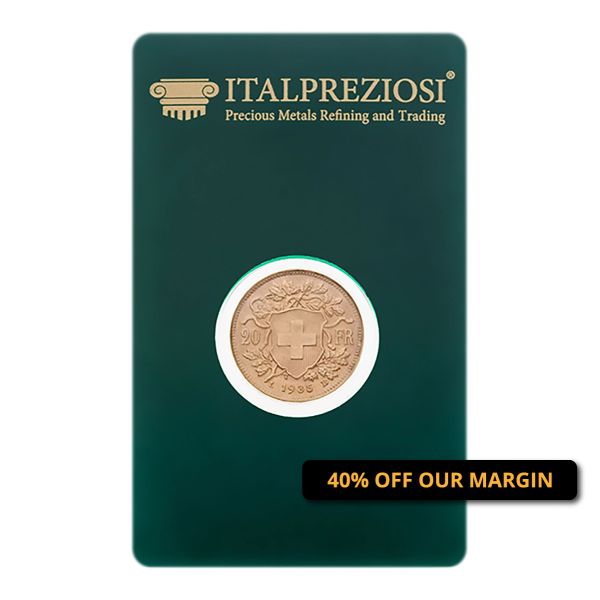 Marengo gold coin - blister front - Italpreziosi - promo