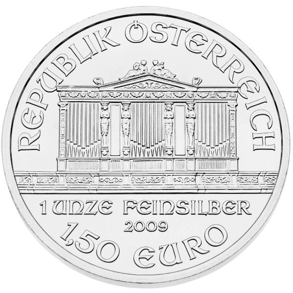 Vienna Philharmonic moneda de plata - reverso - Italpreziosi